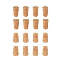 Zenghuiiii Synthetic Corks #9 16 Pack Soft Wood Corks Tapered Cork Wooden Bottle Stopper Replacement Leakproof Bottle Corks For Making Craft 0.67 X 0.91 X 0.98 Inch
