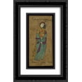 thumbnail image 1 of Reza Abbasi 2x Matted 16x24 Black Ornate Framed Art Print 'A Lady with a Fan', 1 of 2