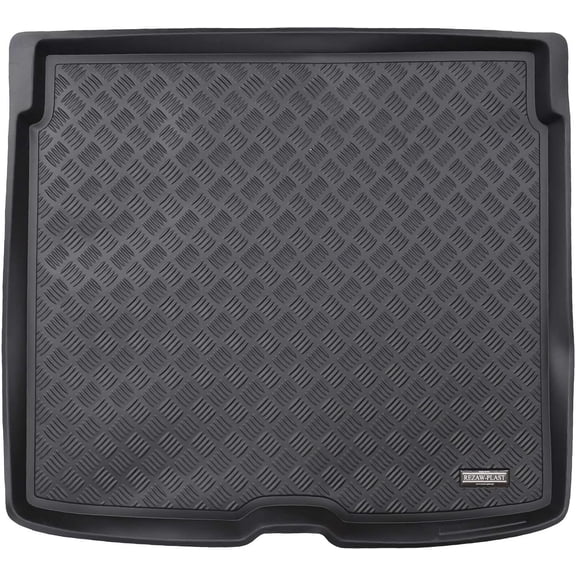 Rezaw-Plast Cargo Mat for Volvo XC40 2019-2025 Custom Fit PE Trunk Liner with Raised Edges, Odorless, All-Weather, Waterproof, Durable Protection, No Trimming Black