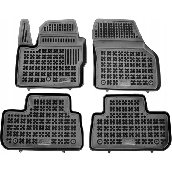 Rezaw-Plast Floor Liners Compatible with 2008 2009 2010 2011 2012 2013 2014 2015 Land Rover LR2 Floor Mats All Weather Tailored Custom Fit Car Mats Car Accessories Black