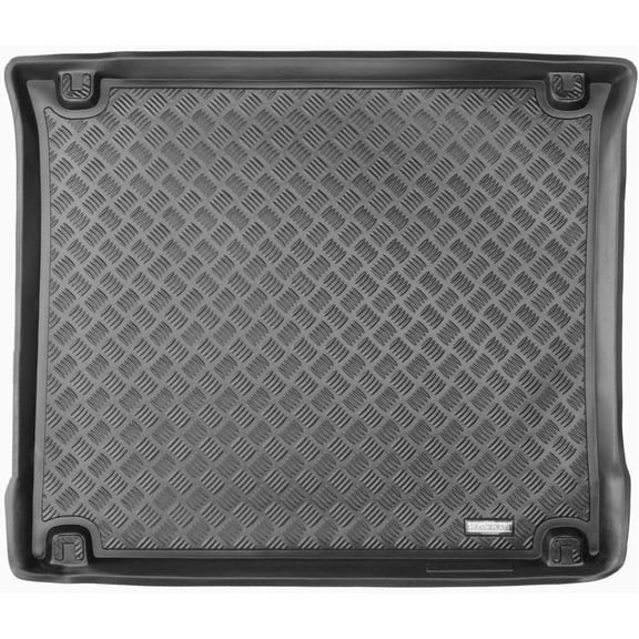 Rezaw-Plast Trunk Mat for Jeep Grand Cherokee WK2 2011 2012 2013 2014 2015 2016 2017 2018 2019 2020 2021 Custom Fit PE Rubber Boot Liner, Anti-Slip, Raised Edges, Odorless, All-Weather Cargo Tray