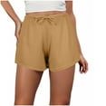 thumbnail image 1 of Rezuofi 1 Pcs Ribbed Pajama Short with Pockets,Drawstring Lounge Shorts Pattern Print, 1 of 6