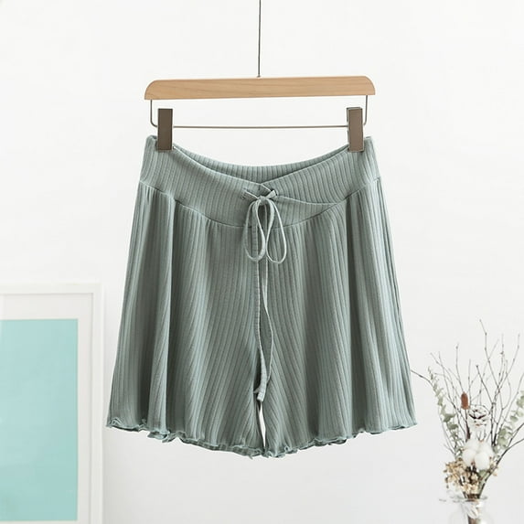 Rezuofi 1 Pcs Striped Shorts for Women High Waisted Beach Casual Drawstring Pull On Elastic Waist Summer Shorts with Pockets