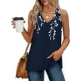 thumbnail image 1 of Rezuofi 1 Pcs Tank Tops for Women Summer Tops Casual Button Down Shirts Loose Fit V Neck Sleeveless T Shirts 2025, 1 of 7