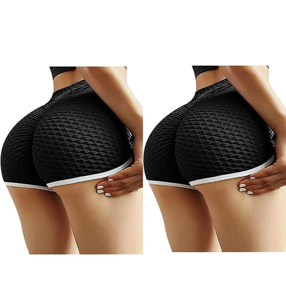 Rezuofi 1 Pcs Women High Wasit Booty Shorts Workout Tights Ruched Butt Lift Yoga Legging Pants 2025