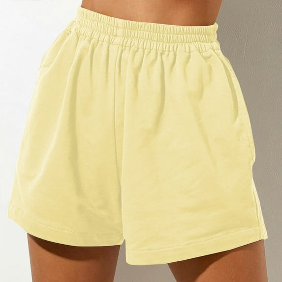 Rezuofi 1 Pcs Women's Athletic Shorts Drawstring Jogger Sweat Shorts with Pockets Casual Loose Bermuda Shorts