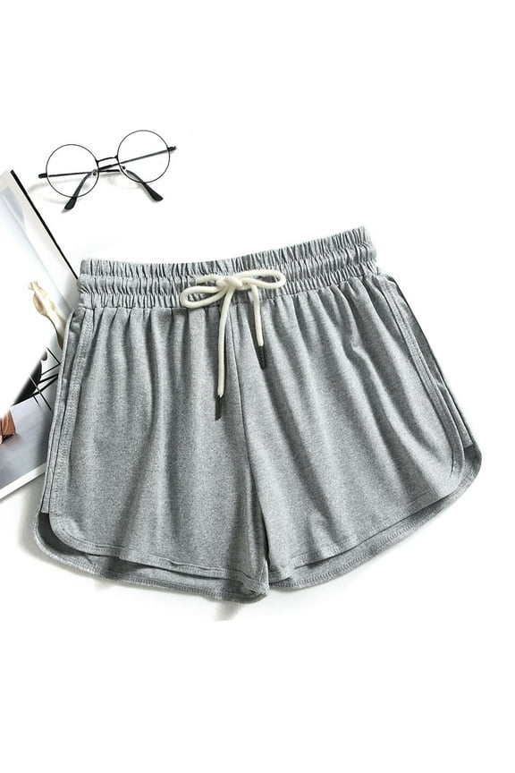 1 Pcs Women's Sweat Shorts with Pockets Cotton French Terry Drawstring Summer Workout Casual Lounge Shorts