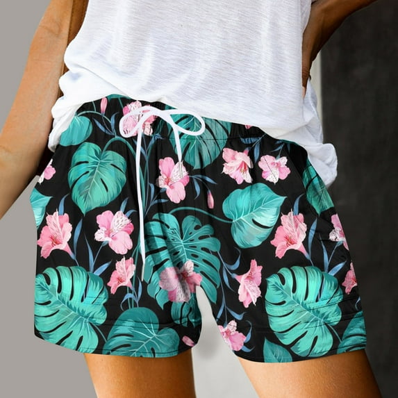 Rezuofi 1 Pcs Women's Swim Board Shorts High Waisted Quick Dry Beach Swimming Shorts for Women with Liner Pockets