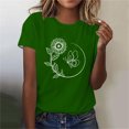 thumbnail image 1 of Rezuofi 1 Pcs Womens Cute Sunflower Graphic Printed Tee Shirts Vintage Short Sleeve Cotton Shirts Tops, 1 of 4