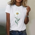 thumbnail image 1 of Rezuofi 1 Pcs Womens Graphic Tees Sunflower Shirts Vintage Flower Graphic Tees Shirts Inspirational Tees Casual Faith Shirt Tops 2025, 1 of 5