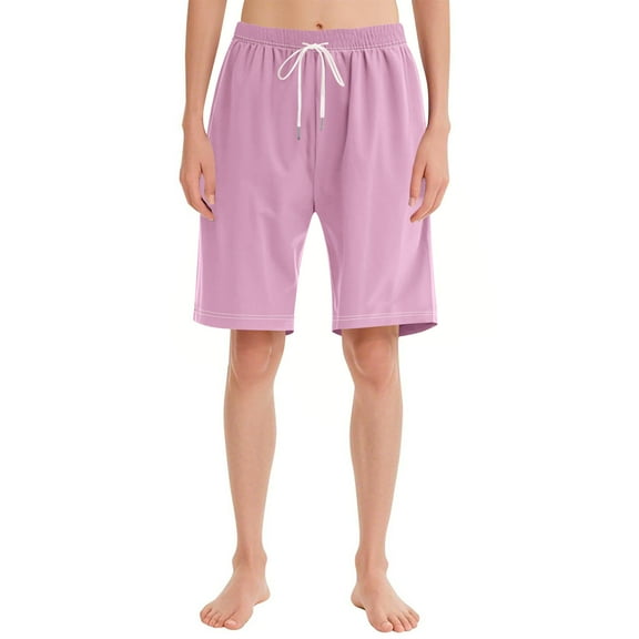 Rezuofi 1 Pcs Womens Pajama Shorts Elastic Soft Comfy Sleep Bermuda Shorts Stylish Casual Lounge Pj Bottoms with Drawstring
