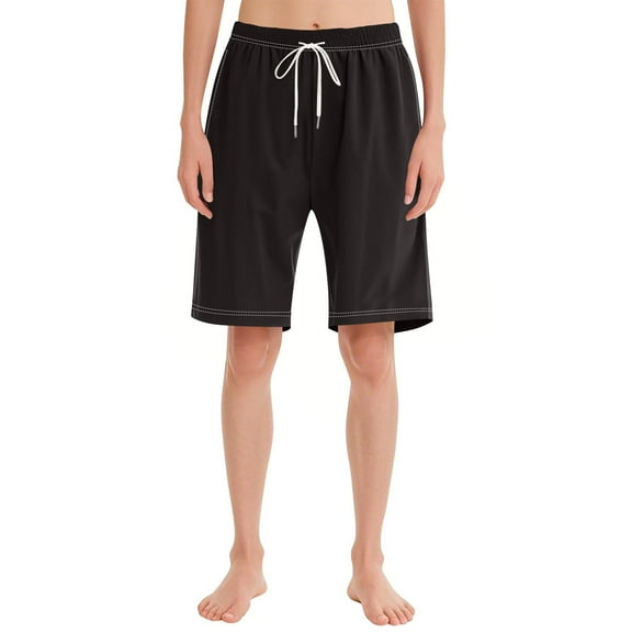 Rezuofi 1 Pcs Womens Pajama Shorts Elastic Soft Comfy Sleep Bermuda Shorts Stylish Casual Lounge Pj Bottoms with Drawstring