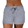 thumbnail image 1 of Rezuofi 1 Pcs Yoga Shorts for Women Cotton Summer Casual Low Rise Drawstring Athletic Shorts Slim Soft Lounge Shorts with Pockets, 1 of 7