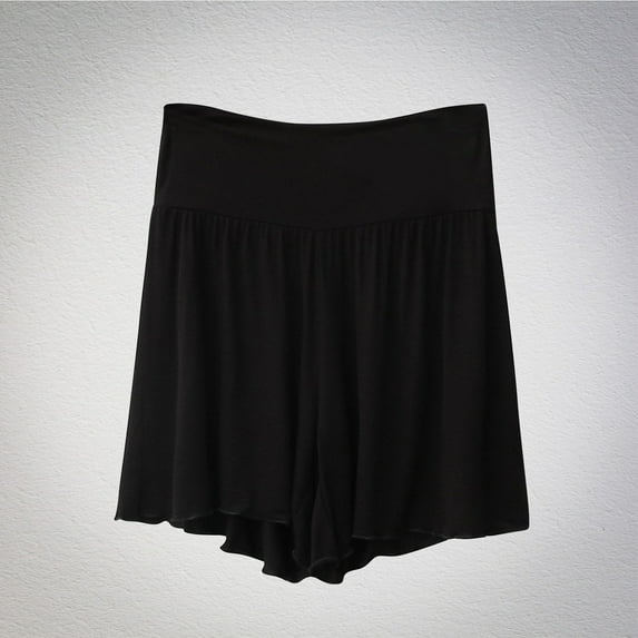 Rezuofi 2 Pcs Bamboo Rayon Ruffle Shorts |Luxury Lounge and Sleepwear