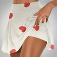 thumbnail image 1 of Rezuofi 2 Pcs Polka Dot Red Woman Tennis Skirts with Pockets Running Workout Hiking Skorts Skirts, 1 of 6