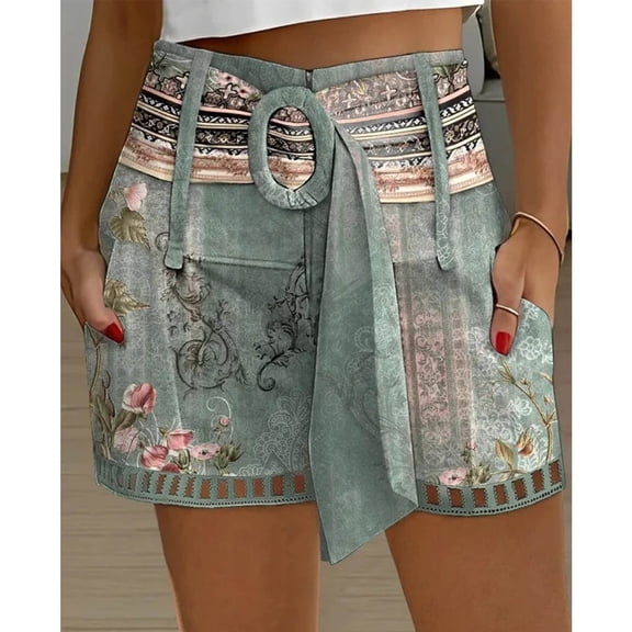 Rezuofi 2 Pcs Skorts for Women Plus Size Dressy Casual Athletic Golf Tennis Short Skirts 2025 Summer Skort with Pockets