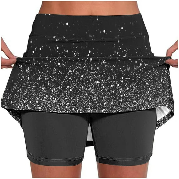 Rezuofi 2 Pcs Skorts for Women Plus Size Dressy Casual Athletic Golf Tennis Short Skirts 2025 Summer Skort with Pockets