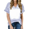 thumbnail image 1 of Rezuofi 2 Pcs Women Bleached Sublimation T Shirts 2025 Polyester Blanks Tshirts Short Sleeve Cute Graphic Tee Tops Items Clothes, 1 of 5