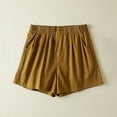thumbnail image 1 of Rezuofi 2 Pcs Women Casual Shorts Summer Elastic High Waist Lounge Short Pants with Pockets, 1 of 3
