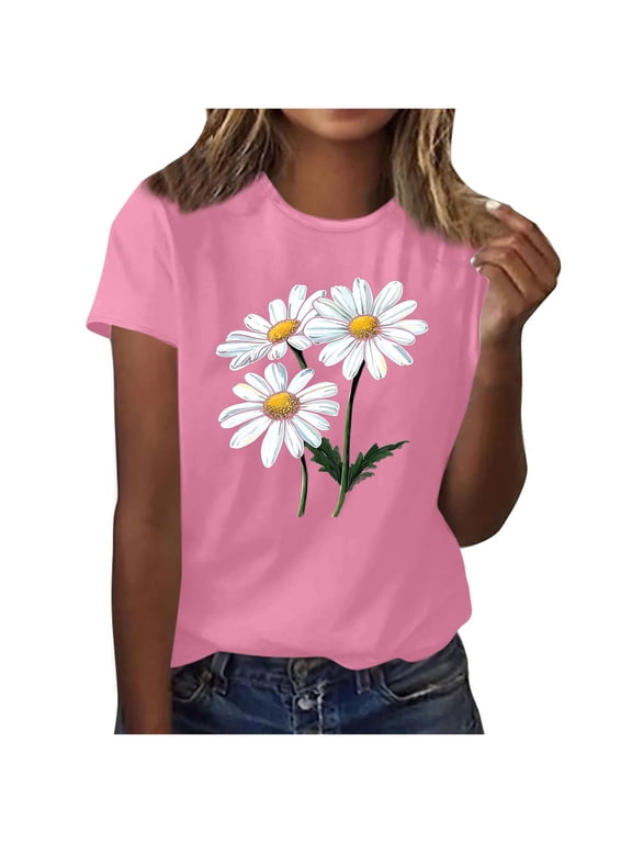 2 Pcs Women Los Angeles Graphic T Shirts California Letter Print Short Sleeve Tee Loose Casual Tops