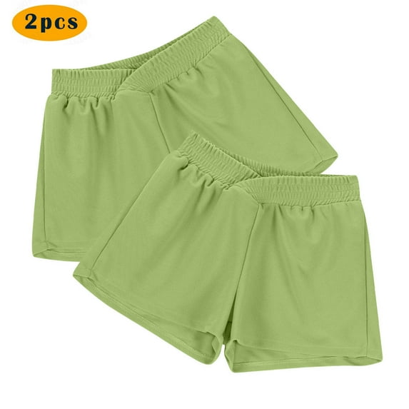 Rezuofi 2 Pcs Women's 2.5'' High Waisted Running Shorts with Liner - Quick Dry, Dry Fit, Gym Workout Clearance