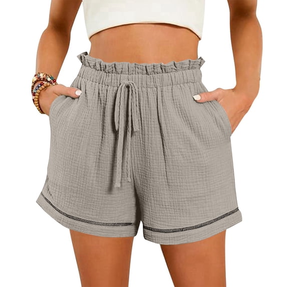 Rezuofi 2 Pcs Womens Casual Shorts High Waisted 2025 Fashion Beach Cruise Shorts Cute Comfy Summer Shorts with 2 Pockets