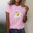 thumbnail image 1 of Rezuofi 2 Pcs Womens Lover Printed Tshirt Graphic Tees Crew Neck Summer Short Sleeve Loose Fit Tops, 1 of 5