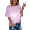 thumbnail image 1 of Rezuofi 2 Pcs Womens Oversized T Shirts Spring Loose Fit Crewneck Short Sleeve Tops Summer Casual Blouse Y2K 2025 Basic Shirts, 1 of 4