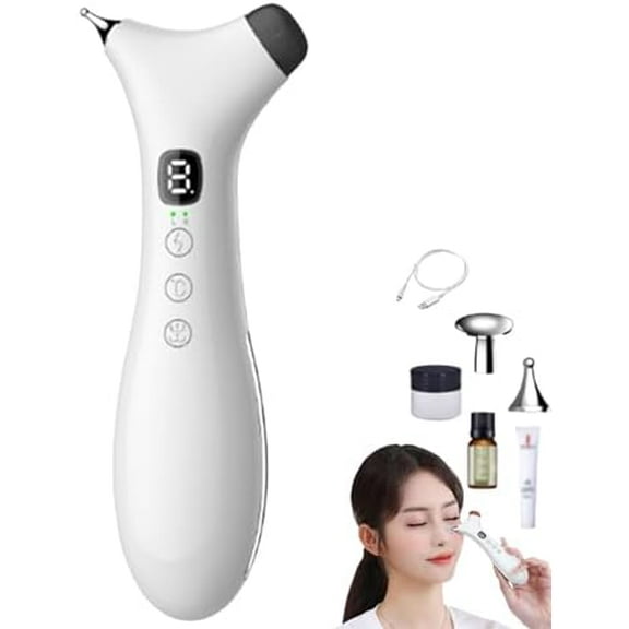 Rezuri- 4-in-1 Jaw Massager, Cura Pen TMJ Relief Device, Rezuri TMJ Massager, Facial Sculpting Device with Soothing Heat and Vibration, Meridian Massagers for Jaw, Face & Neck Pain, Stiffness (Black)