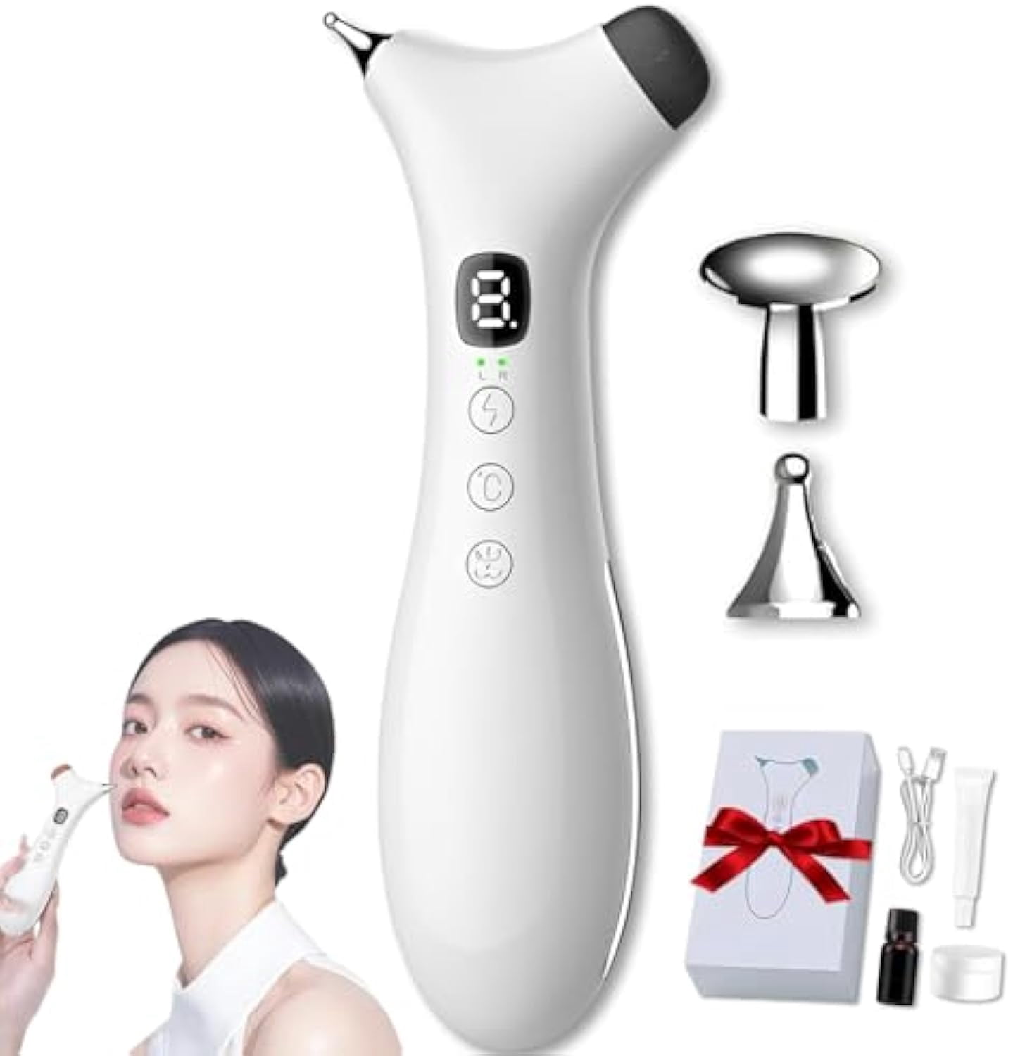Rezuri - 4-in-1 Jaw Massager, Cura Pen TMJ Relief Device, Rezuri TMJ Massager, Facial Sculpting Device with Soothing Heat and Vibration, Meridian Massagers for Jaw, Face & Neck Pain, Stiffness