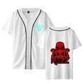 thumbnail image 1 of Rezz Baseball Jersey Merchandise V Neck Unisex Short Sleeve Women Men Streetwear, 1 of 2