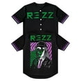 thumbnail image 1 of Rezz Merch Baseball Jersey Unisex Fashion V-neck Button Short-sleeved T-shirt Street Fashion Tops, 1 of 2