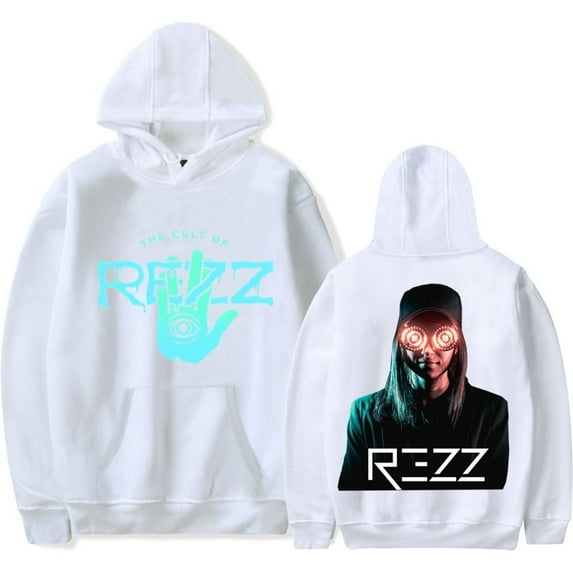Rezz Merch Hoodie with new printed logo, cool street women's men's fashionable pullover sweatshirt