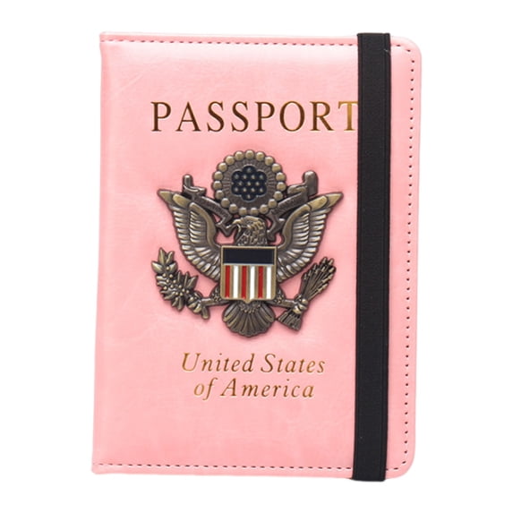 Rfid Blocking Leather Passport Holder - Travel Wallet for Men Women, Multi-Functional Document Organizer with Credit Card Slots, Protective Cover