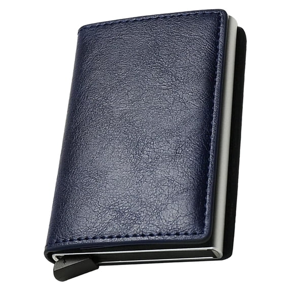 Rfid Blocking Men'S Wallet, Slim Credit Card Holder with Id Window, Aluminum Alloy Front Pocket Wallet, 3.9X2.4 Inches, for Men, Credit Card Storage Box *1