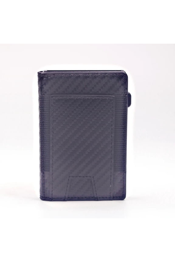 Rfid Blocking Wallet For Men Short Bifold Slim Pop Up Aluminum Card Holder Box With ID Case Metal Money Clip Gift Box Magnetic