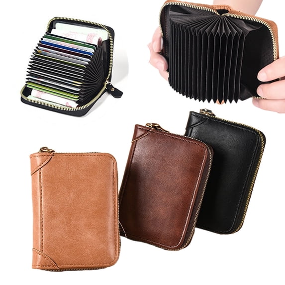 Rfid Blocking Wallet Slim Card Holder for Men and Women Compact Leather Case with Multiple Card Slots Secure Credit Card Storage for Everyday Use and Travel Topliu
