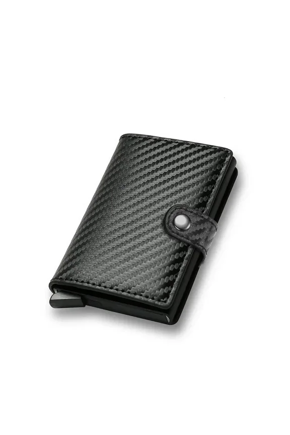 Rfid Credit Card Holder Men Wallets Luxury Small Smart Wallet Metal Business Mini Cardholder Case Women Minimalist Walet for Men