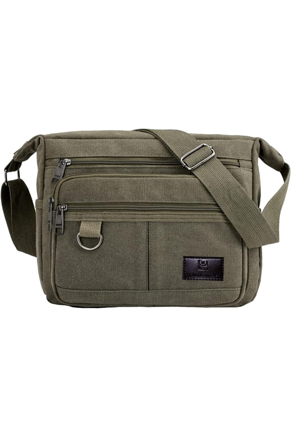 Rfid Crossbody Messenger Bag with Water Bottle Holders, 13 inch Laptop  Bag, Sling Satchel Purse w/Built-in Wallet