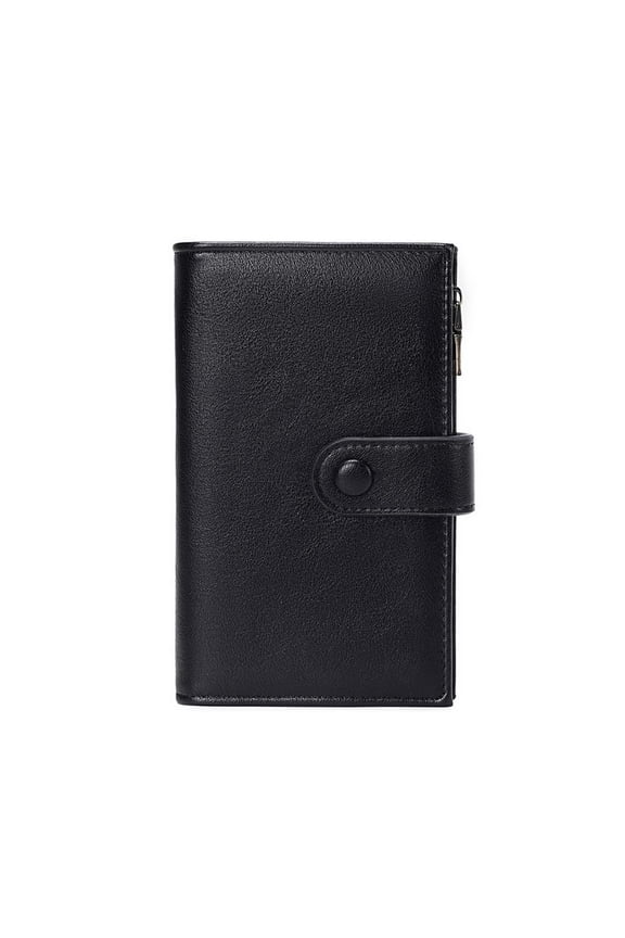 Rfids Blocking1eatherWallet Credit Card Holder Large Capacity Travel Wallet