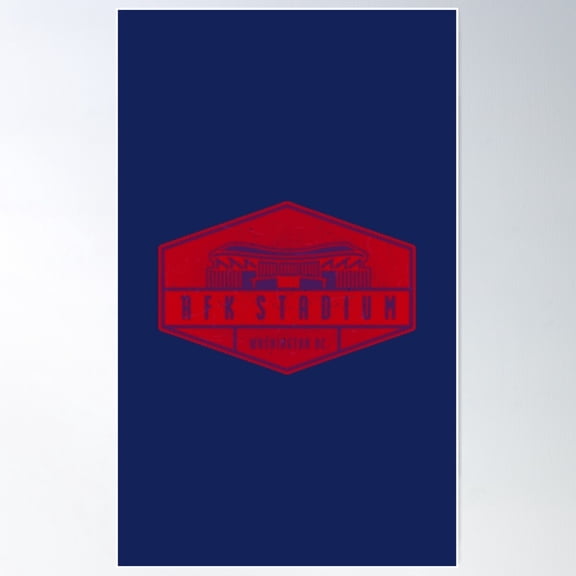 Rfk Stadium- Nationals Poster Wall Art, Modern Wall Decor For Living Room Bedroom, 8x12 UNFRAMED