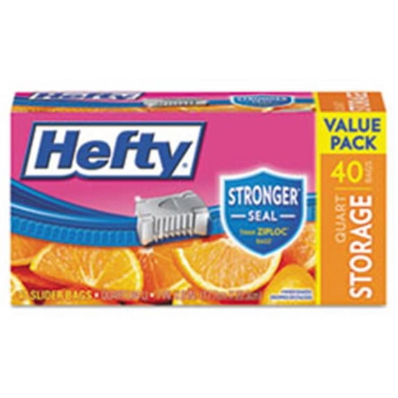 Rfp R81240CT 1.5 mil Slider Storage Bags, Clear - 1 Quart