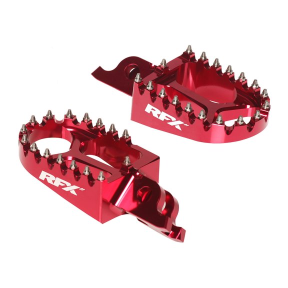 Rfx FXFR 80200 99RD Pro Series Aluminum Footpegs - Red