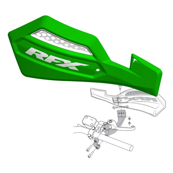 Rfx FXGU 30100 55GN Series Handguards - Green