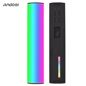 Rgb Portable RGB Video Light 2500K-9000K LED Fill Light Adjustable Brightness Magnetic Backside With Desktop Tripod Strap