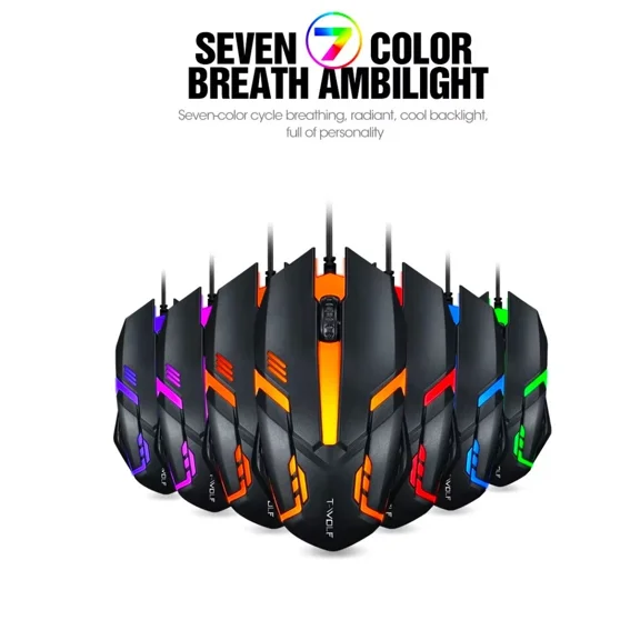 Rgb Wired Usb Gaming Mouse