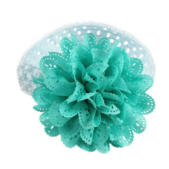 AOMPMSDX Baby Care Baby Kids Girls Lace Flower Hairband Headband Dress Up Head band Daily Essentials Sky Blue One Size