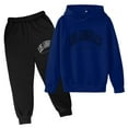 thumbnail image 1 of Rgdypko Children Kids Casual 2 Pc Unisex Sweatsuit Set Fashion Letter Printed Long Sleeve Hoodie Pullover And Jogger Sweatpants Tracksuit, 1 of 3