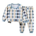 thumbnail image 1 of Rgdypko Children's Thermal Underwear Set Double Plus Fuzzy Thick Children's Home Wear Pajamas Size 12-18 Months, 1 of 3