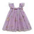 thumbnail image 1 of Rgdypko Dresses For Girls Toddler Girls Fly Sleeves Embroider Princess Dress Dance Party Floral Dresses Summer Clothes Sundress For Girls, 1 of 4